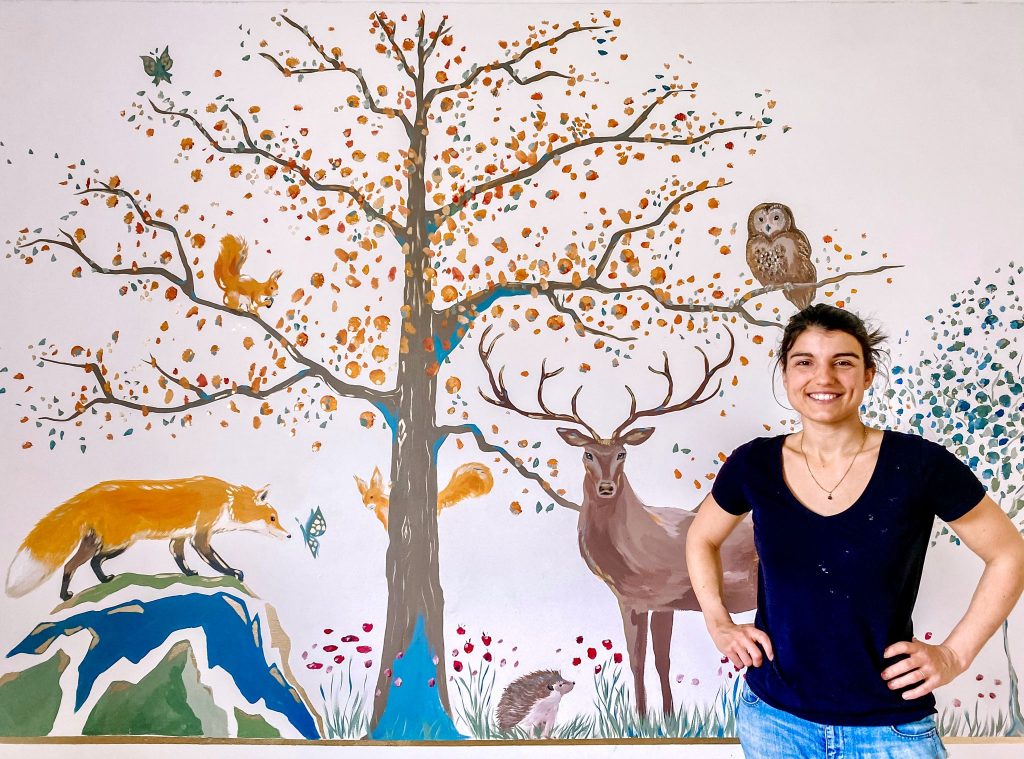 pintura murale infantil